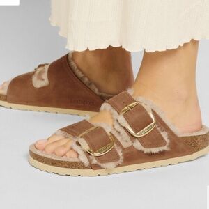 Birkenstock Arizona Big Buckle Shearling Sandals